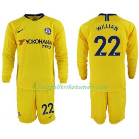 Fußballtrikots Chelsea Willian 22 Kinder 2018-2019 Langarm Auswärts-trikot kaufen